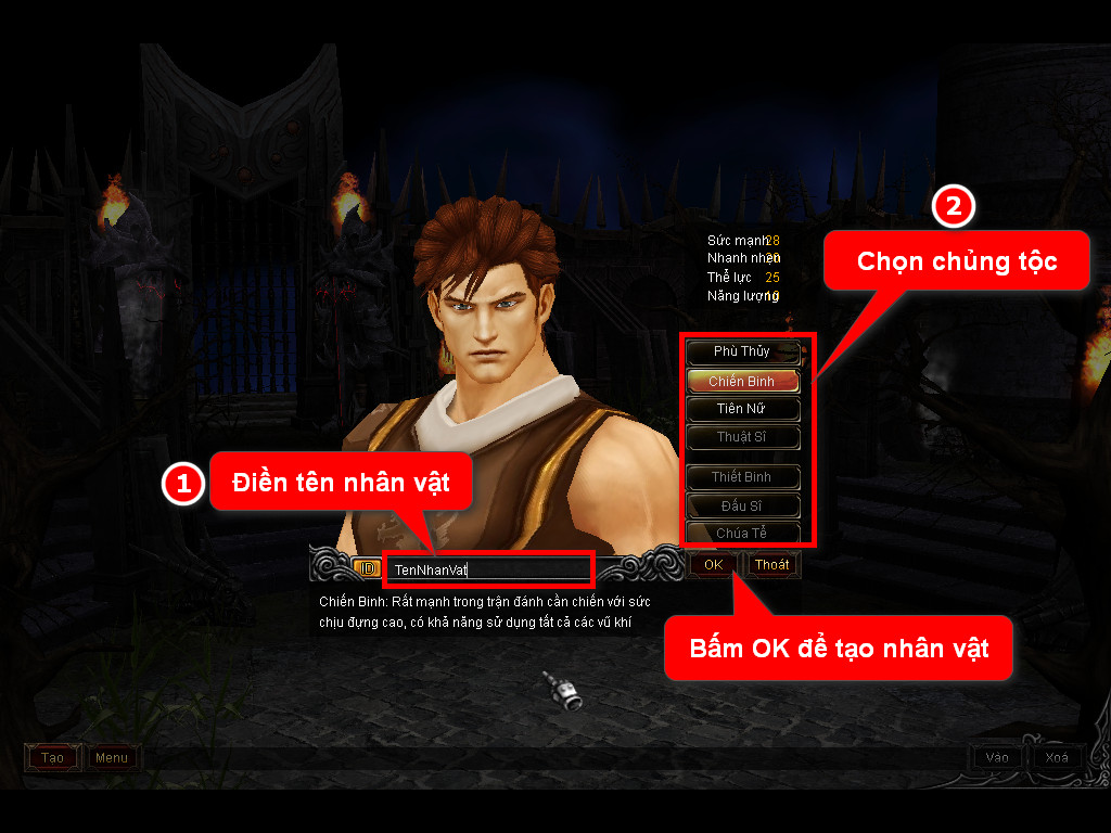 Chức năng chính của Game MU Thiên Vương